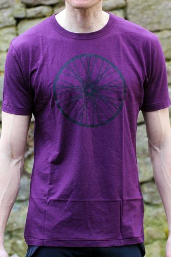 Bamboo t-shirt with Wheel design